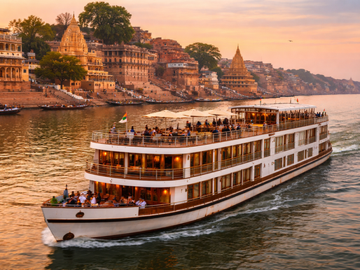 River cruise vessel operating in India waterway