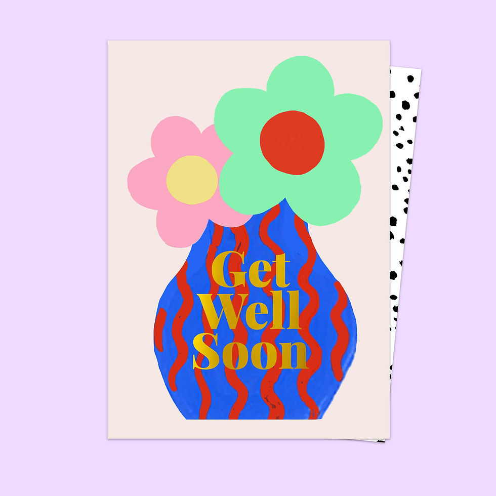 ‘Get Well Soon’ Vase Card