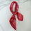 Thumbnail: Satin Square Vilja Scarf - Red