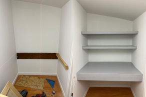 Making a shelf and workspace