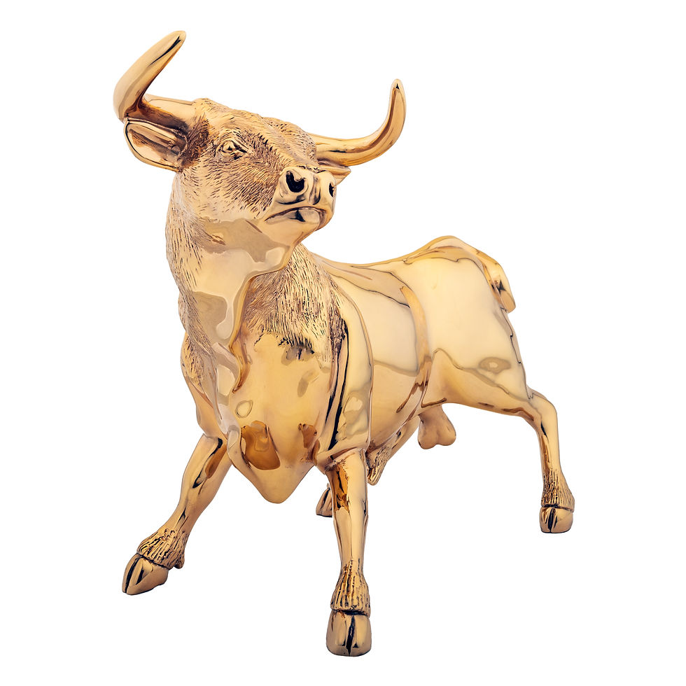Miniatura: Toro en Oro de 24K