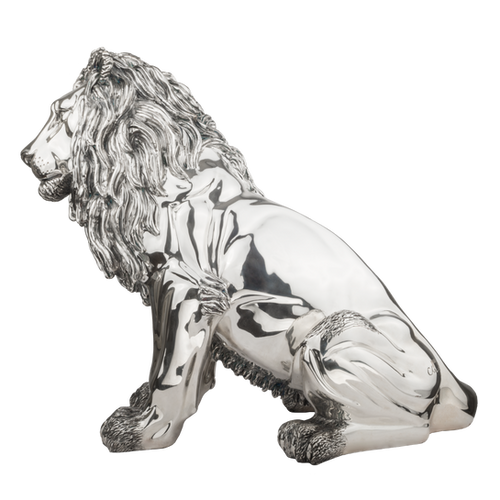 Silver Guardian Lion Statue | DArgenta | Unique Gifts | Home Decor