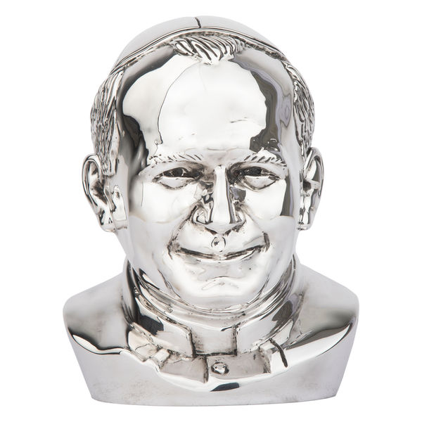 Jean Paul II Statua w srebrze