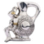 Toltec Silver Vessel Aztec Art