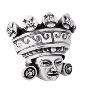 Teotihuacan's King Waves Crown Figurine | D'Argenta