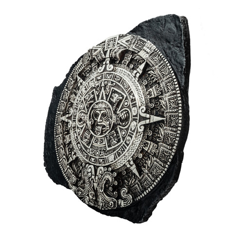 Aztec Calendar Replica in Silver | DArgenta | Unique Gifts | Home