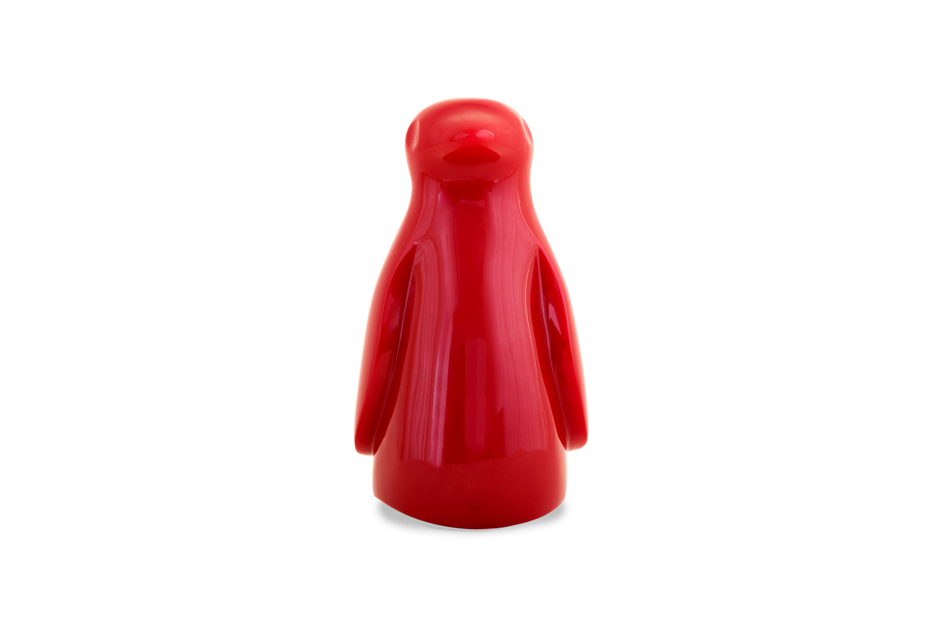 Red Penguin Statue