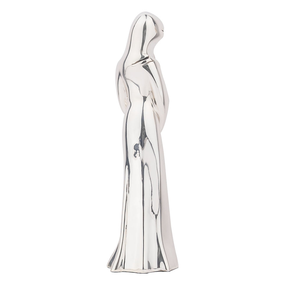 Thumbnail: Silver sculpture of the Virgin of Guadalupe