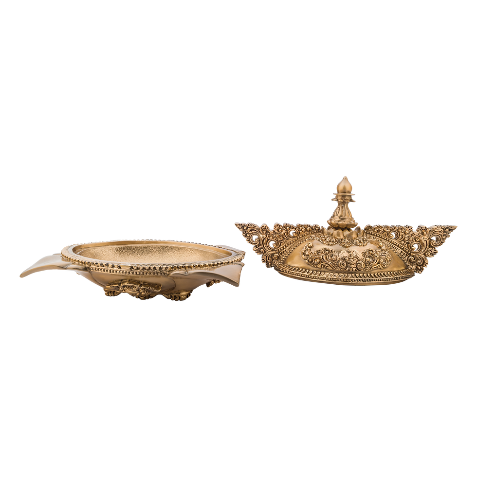 Thumbnail: Imperial Gold Large Oval Jewelry Box