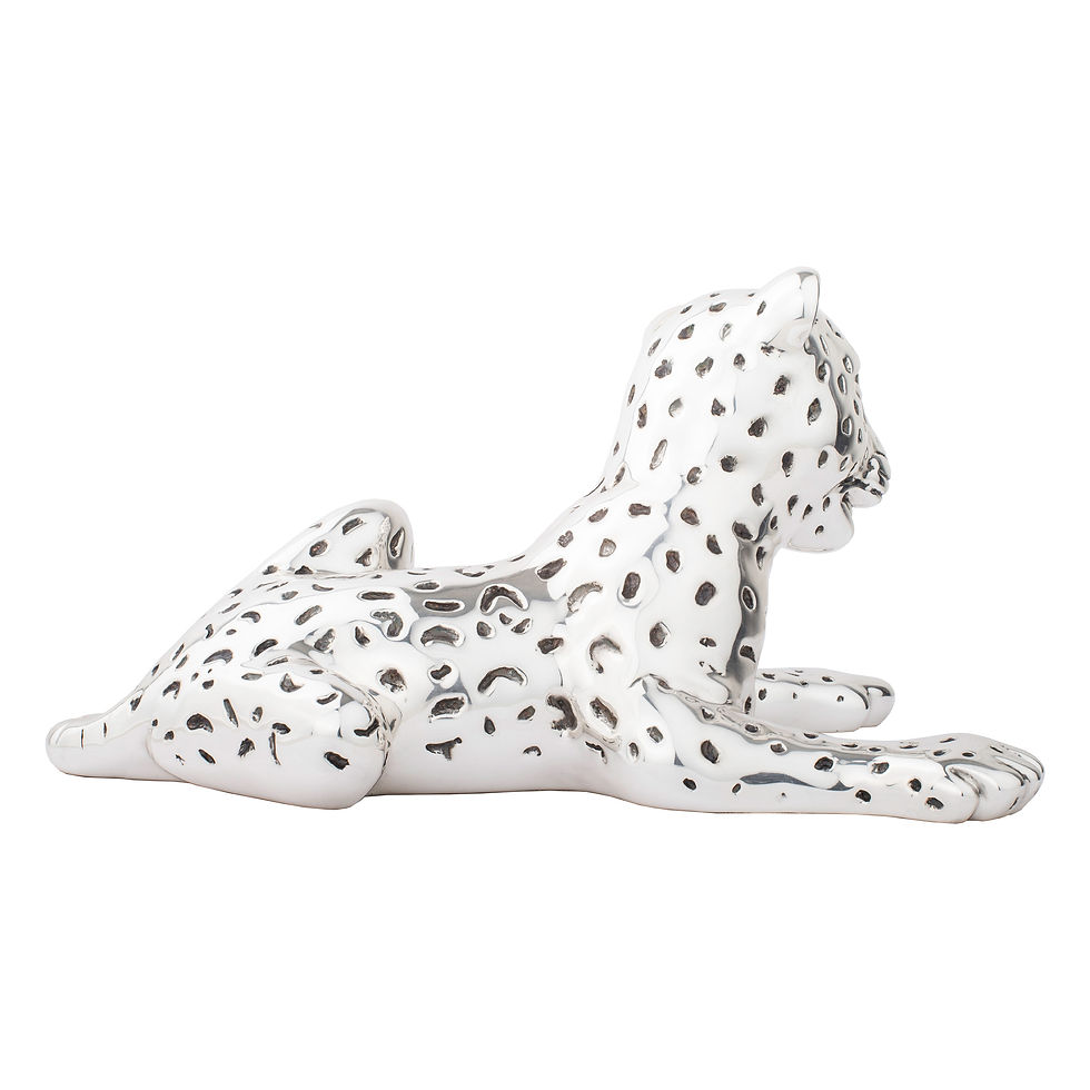 Thumbnail: Silver Leopard Statue, DArgenta