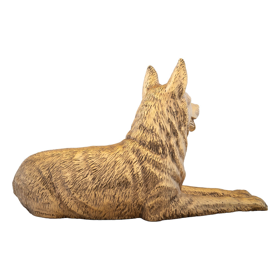 Thumbnail: Gold Husky Statue