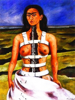Pintura de la Columna Rota, como inspiración para la escultura de esta misma.