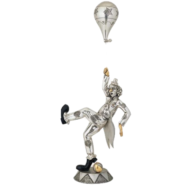 Escultura de Payaso en Equilibrio