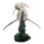Прев'ю: Silver Humpback Mother & Calf Whale Statue
