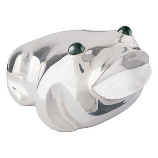 Escultura Mediana Rana Plata Cueyatl
