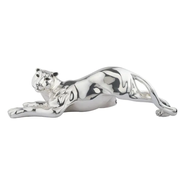 Silver Panther Statue
