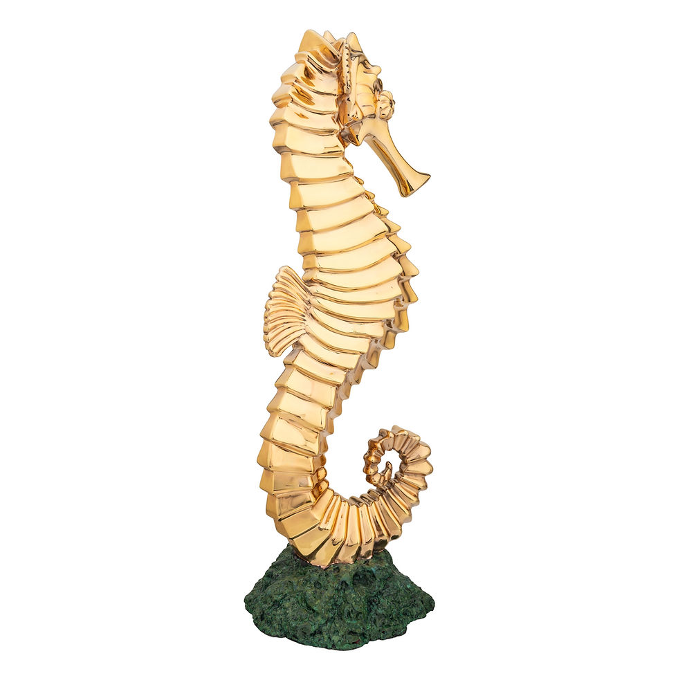 Miniatura: Caballito de mar en Oro 24K