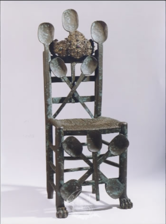 Ornate spoon chair