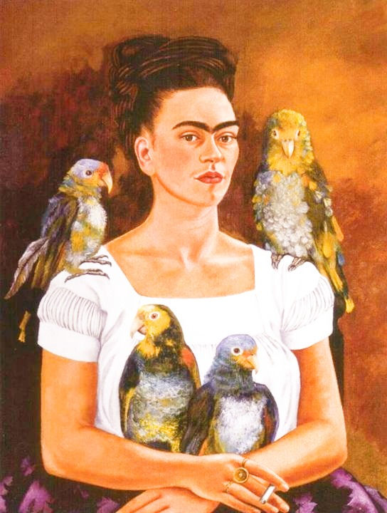 Thumbnail: Me and my Parrots, Frida Kahlo