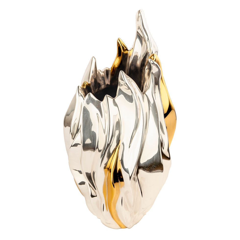 Thumbnail: Silver and Gold Vase - The Flame