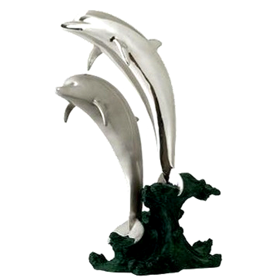 Tượng Cá heo Bạc Đang Nhảy