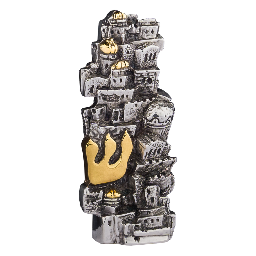 Mezuzah Jerusalem bằng bạc