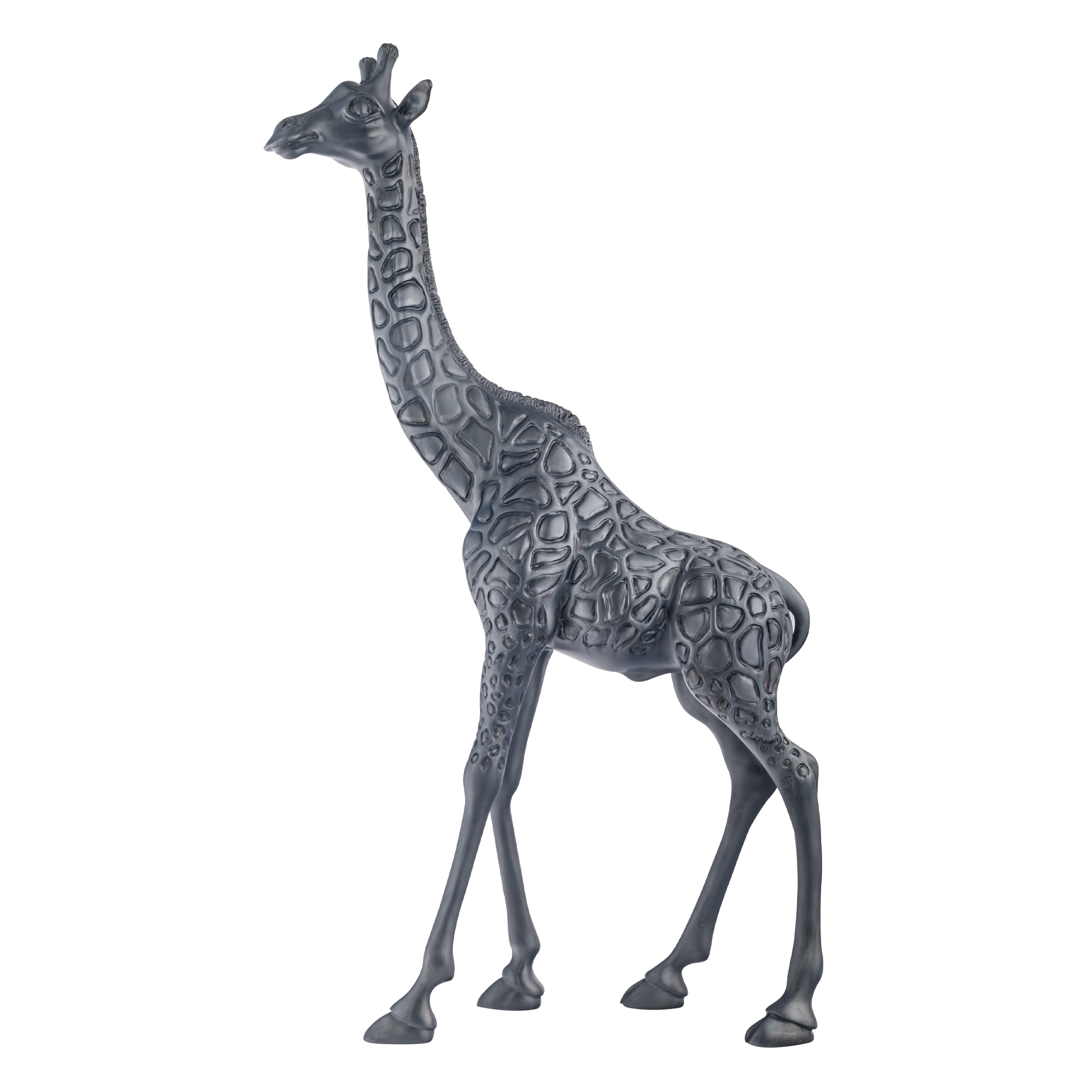 Intricate crystal giraffe statue