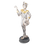 Thumbnail: Silver Harlequin Statue Playing Mandolin