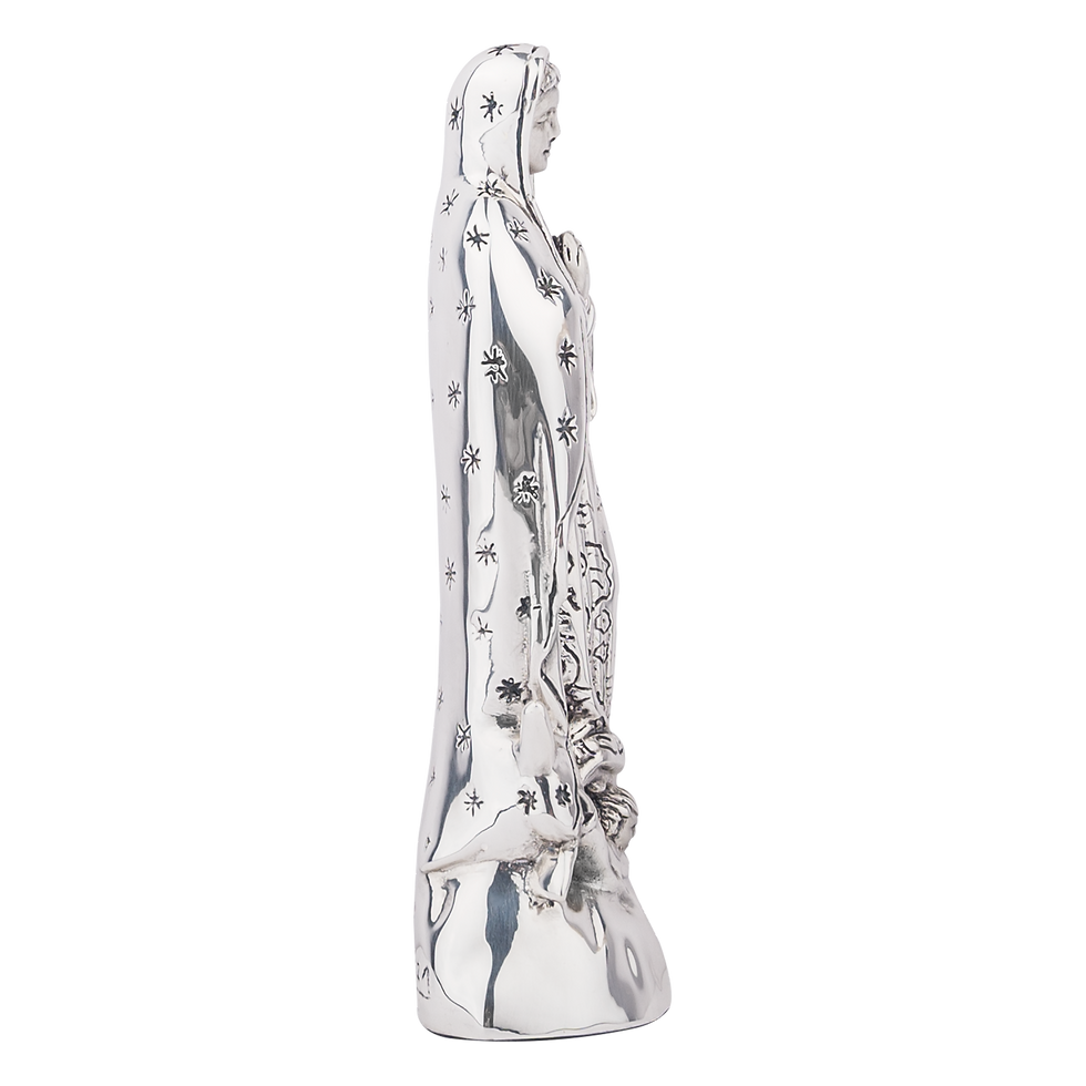 Miniatura: Figura de la Virgen de Guadalupe en Plata