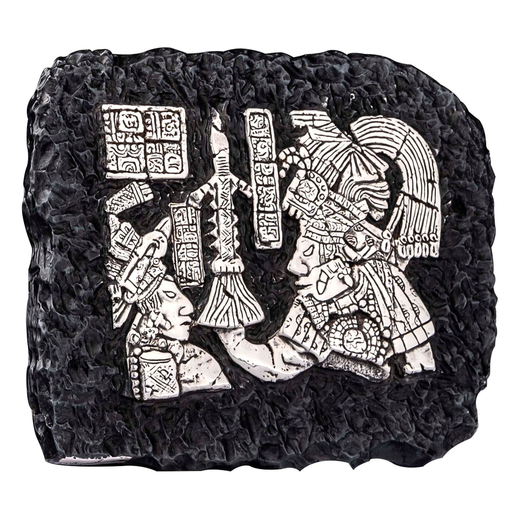 Silver Jaguar Bird Relief