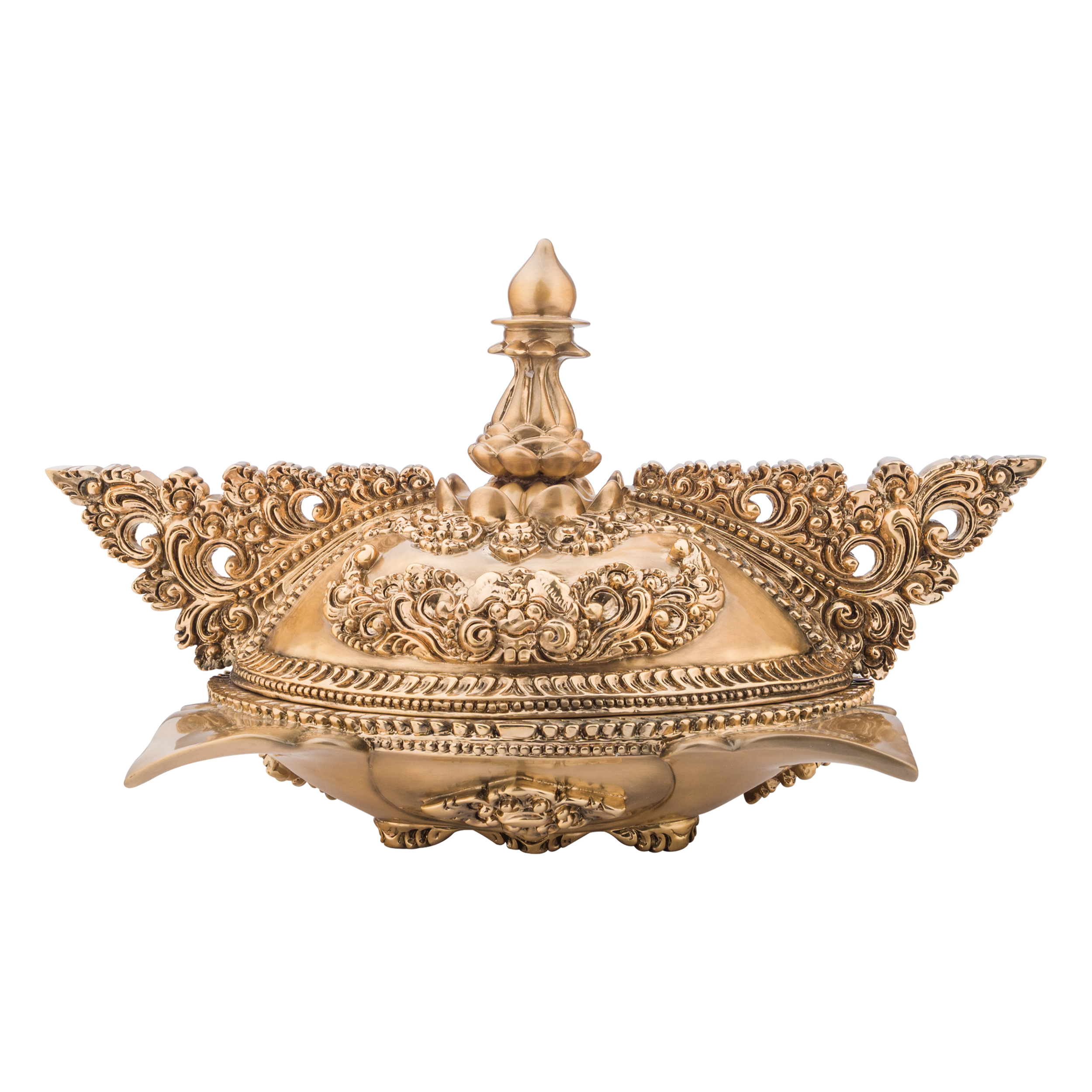 Joyero Grande Ovalado de Oro Imperial