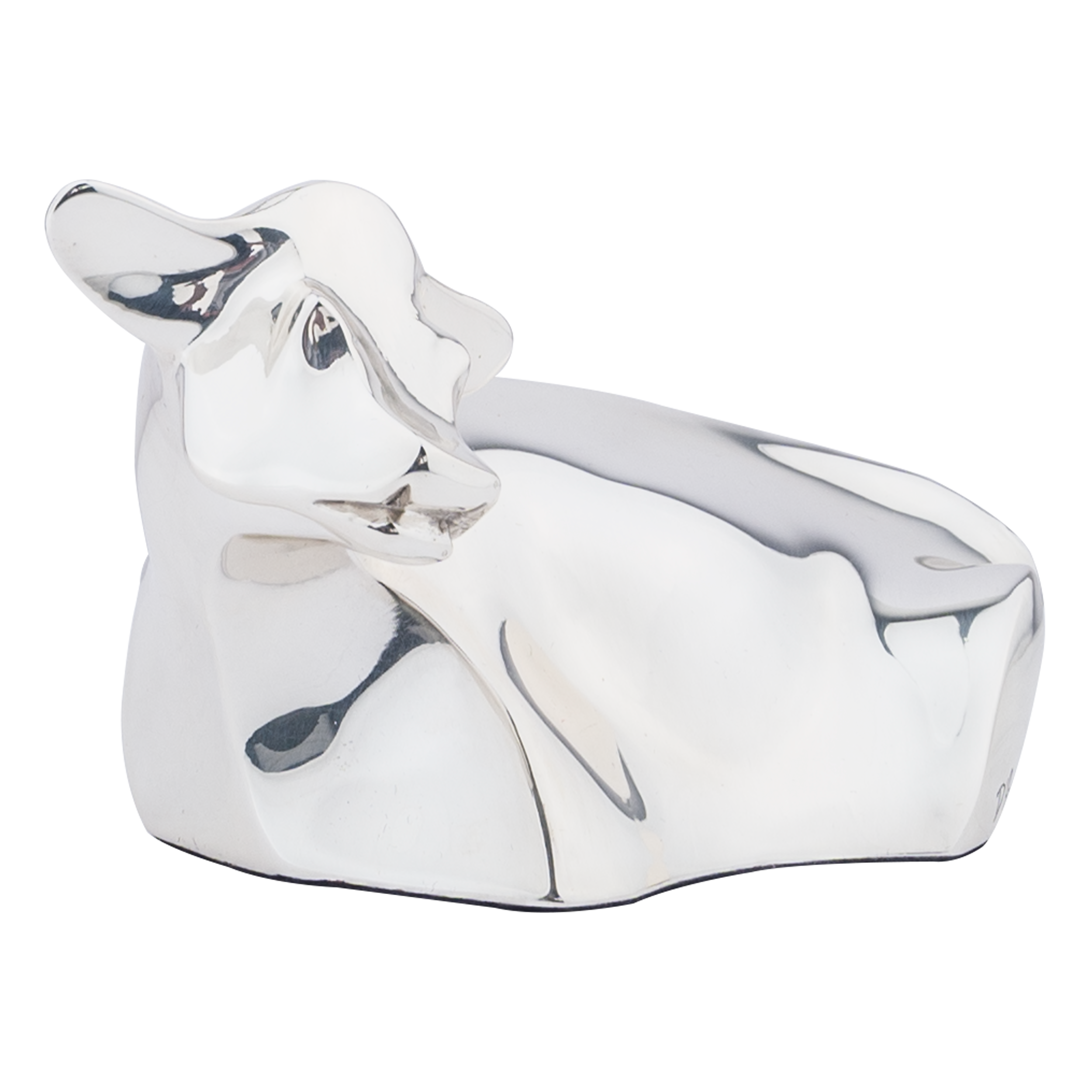 Silver Mucca, the Cow Figurine