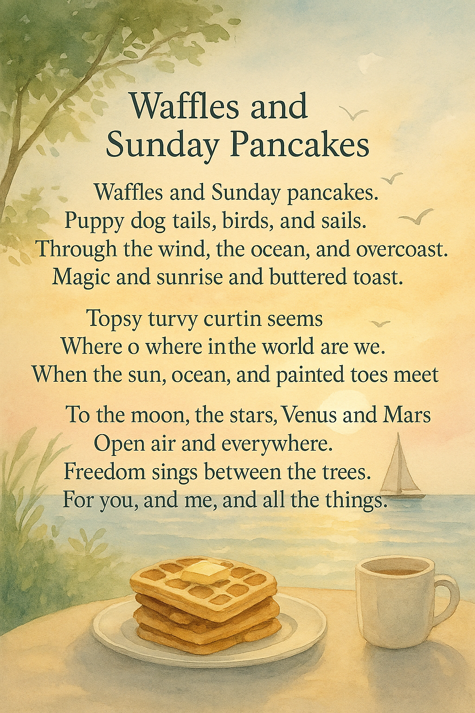 Waffles and Sunday Pancakes: A Poetic Message from My Higher Self to My Inner Child