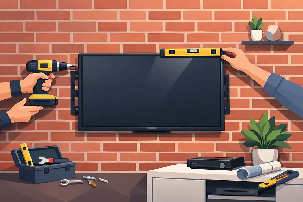 Brick Wall TV Installation Done Properly