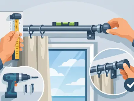 How to Fit Curtain Poles Properly