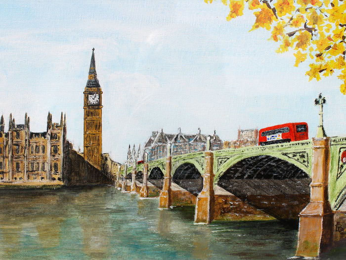 Big Ben and Westminster Bridge, London