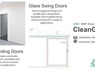 MRC Doors | Hygienic Glass Doors