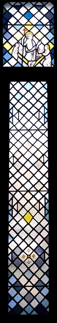 Window 2: The Resurrection, in the church of Saints Leonard and Fergus, Dundee, Scotland. Designed and made by AJ Naylor.