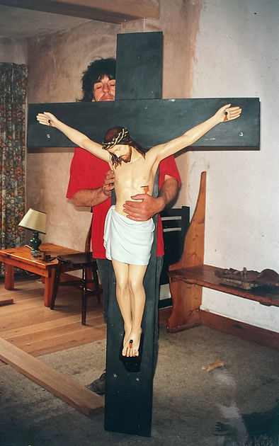 Dad and restored crucifix