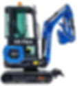 Thumbnail: TYPHON 18 FLEX PRO 1.8 Ton Mini Excavator USA with 12 attachments