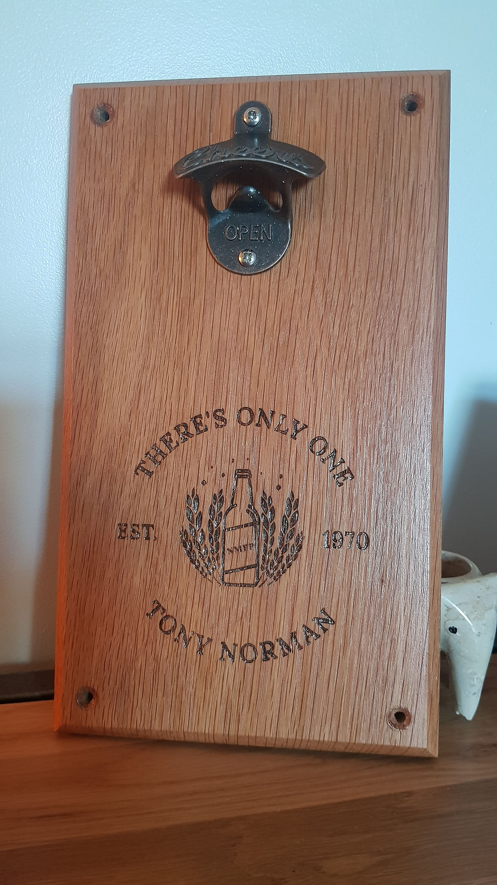 Bottle opener plaque