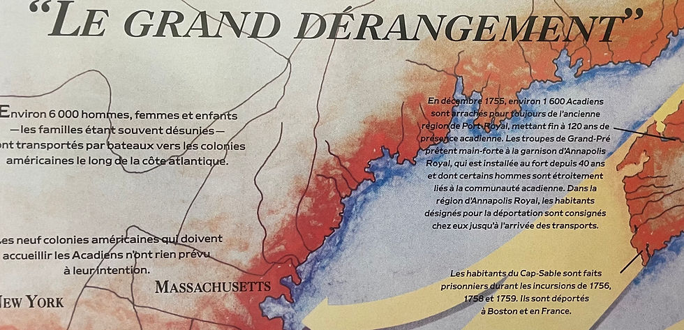 Présentation sur l'Explusions des Acadiens /Presentation of the Explusions of the Acadians