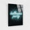 Küçük resim: Neon customized signs on dark background tempered glass art as if neon text bann