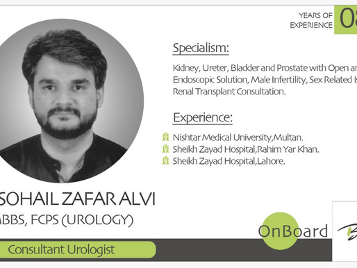 OnBoard | Dr. Sohail Zafar Alvi | Consultant Urologist