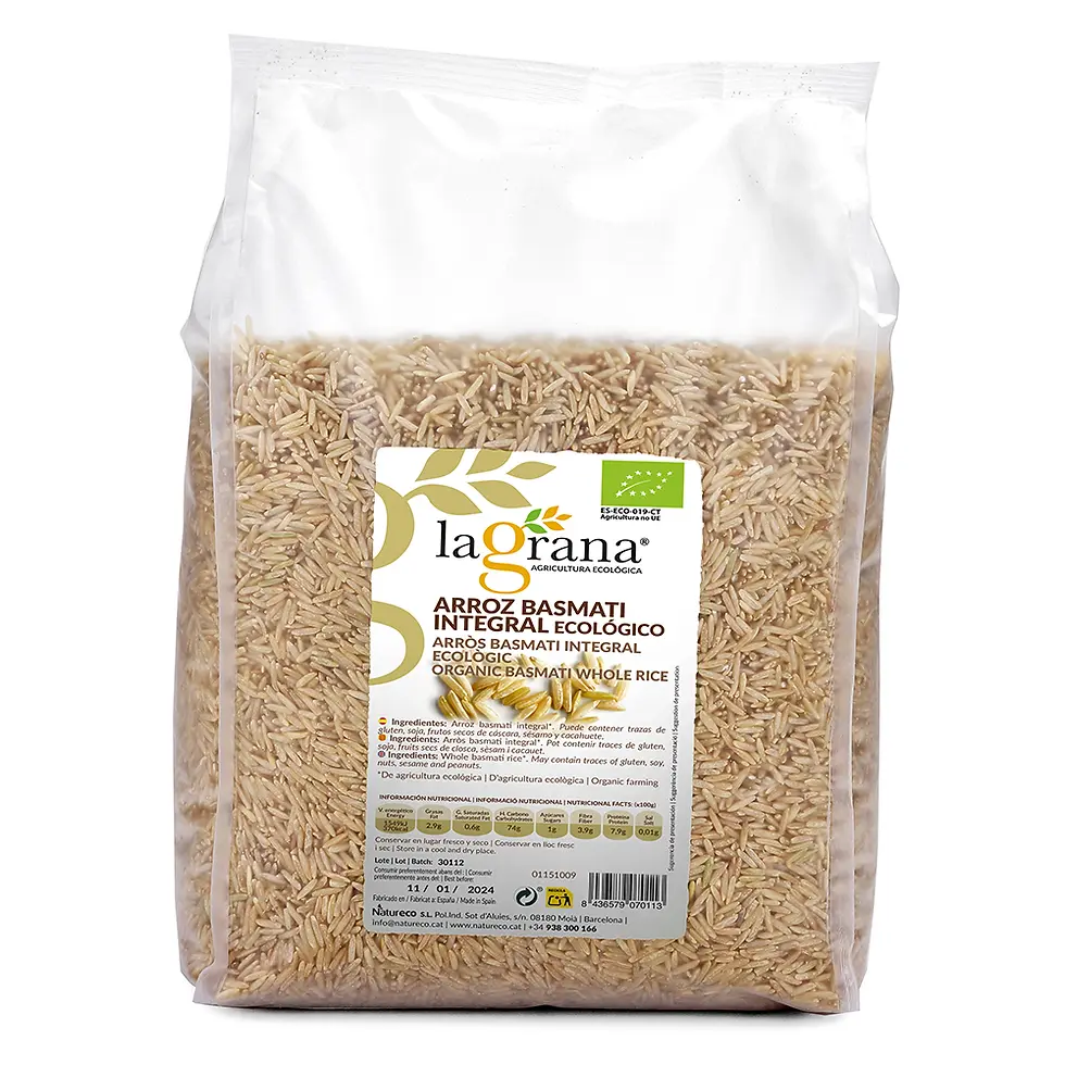 Miniatura: Arroz Basmati integral ecológico