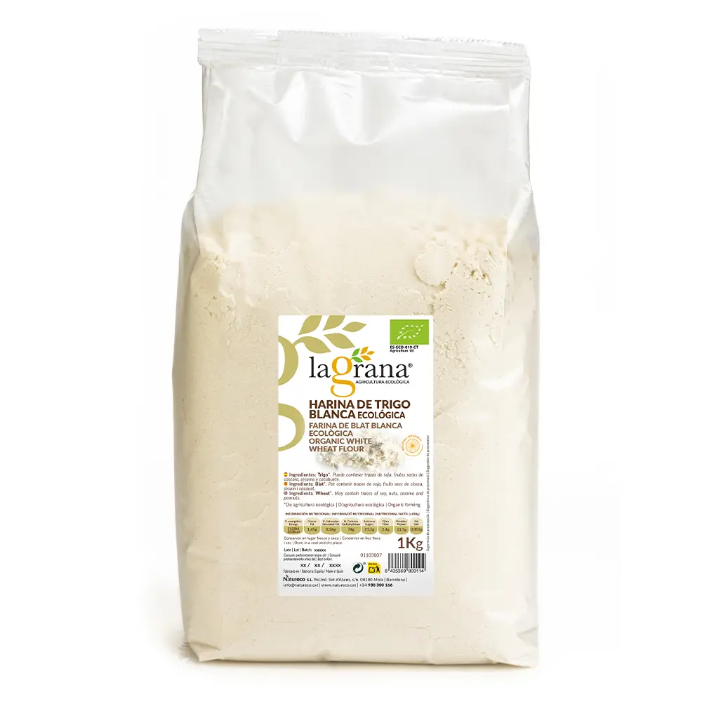 Harina de trigo blanco ecológica