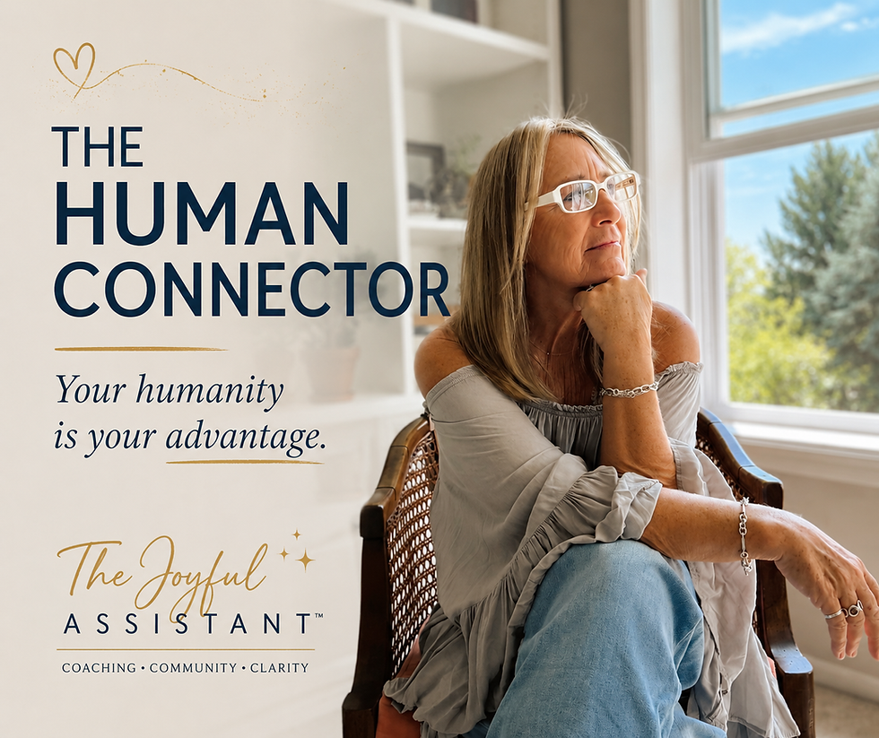 Beth Biersdorf, founder of The Joyful Assistant™, introducing the Human Connector for Executive and Virtual Assistants