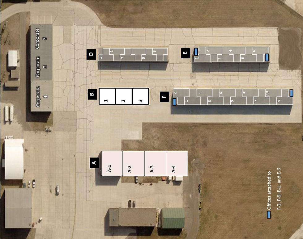 Aerial Map of Hangar Area