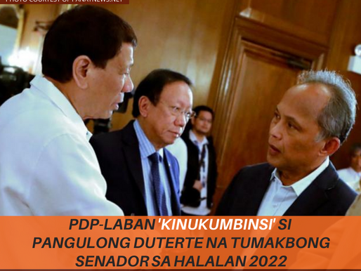 Pangulong Duterte, kinukumbinsing tumakbong Senador sa Halalan 2022