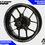 Miniatura: Suzuki V-Strom 800 DE Wheel Decals Set Vstrom Sticker Rim Set Rim Grap